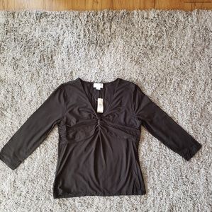 New Ann Taylor Large 3/4 sleeve blouse